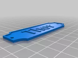 My Customized Nameplate with Mounting Holes