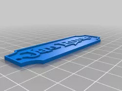 My Customized Nameplate with Mounting Holes jan rune