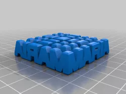 My Customized Two Word Sculpture