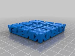 My Customized Two Word Sculpture