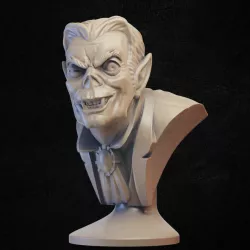 Smiling vampire bust