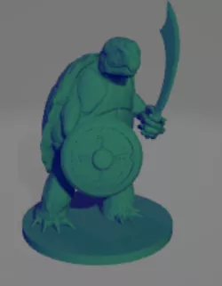 Tortle Warrior DnD Miniature