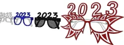 2023 New Year party glasses