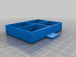 drawer box with hex pattern sides