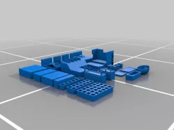 Forniture bedroom bathroom scale 1:100