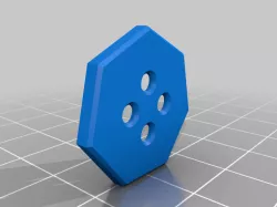 Heptagonal Clothes Button