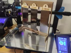 Laser cut and 3d-printed holder for metal leveling gauge strips with stand