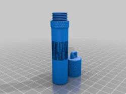 Lockpick Storage Tube EDC Keyring