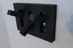 Minecraft 3 Lever and Small Levers Lightswitch cover
