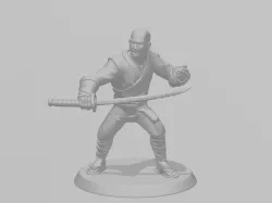 Monk with sword