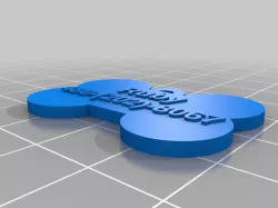 My Customized dog tag bone