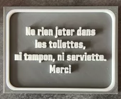 PANNEAU WC