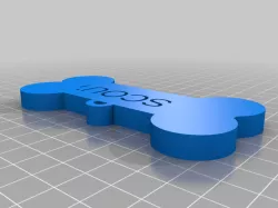scout Bone Dog Tag