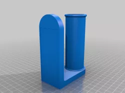 Simple vertical toilet paper holder