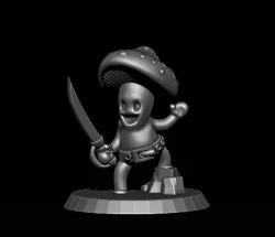 Swashbuckler Mushling (28/32mm scale)