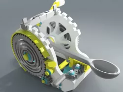 Toy catapult / mechanical / spring loaded / adjustable angle