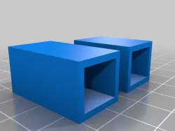 Tricopter motor mount for 1/2 wood dowel