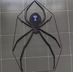 2D Black Widow Hanging Spider Decoration