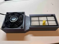 Active charcoal carbon and hepa air filtration system