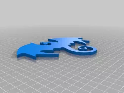 Dragon with wall hooks