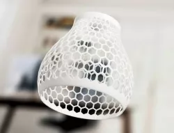 Honeycomb lamp shade