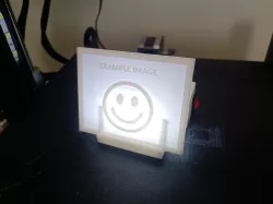 Litophane LED holder