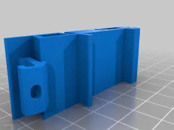 Mini rail block for din rail mount