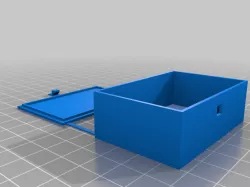 My Customized Parametric Flex-Hinge Box With Latch for OpenSCAD