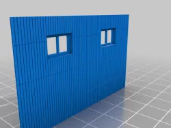 n scale factory building