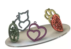 PET TREE HEART PENDANT