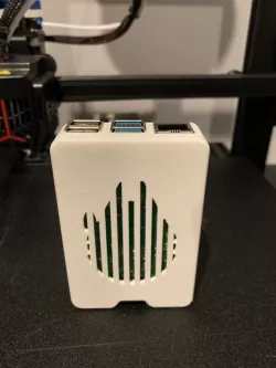 Raspberry Pi 4B case with custom vents