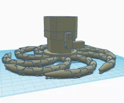 Robot Tentacle Creature - Print in place