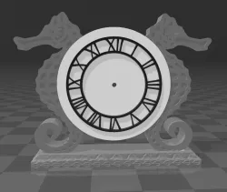 Seahorse Clock