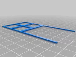 Sliding Window for Dollhouse (Scale 1:12)