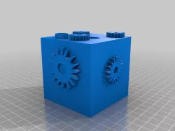 Steampunk Penholder Cube.  Test