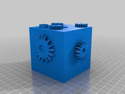 Test Steampunk Cube Pen Holder