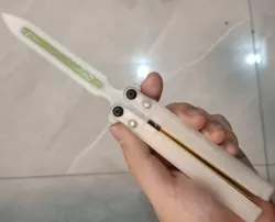 Training Balisong with counterweight