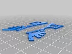 Wayward wind keyblade (splitted for easy print)