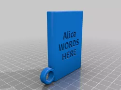 Alice Book Keychain - Beta