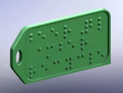 Braille Tags for Beer Growler Jugs