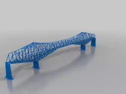 Bridge of the gods, z-scale, mini-club, 1:220 gauge