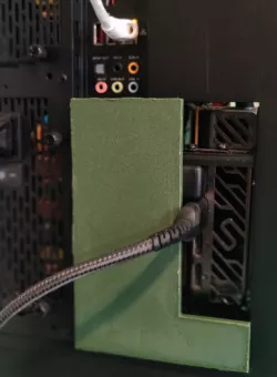 Case Mod Vertical GPU slot cover
