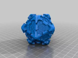 companion cube d20 (inspired by portal 2)