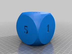 Dice with numbers