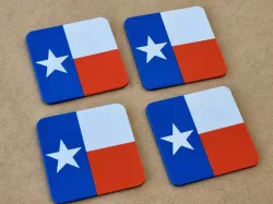 Drink Coasters - Texas State Flag