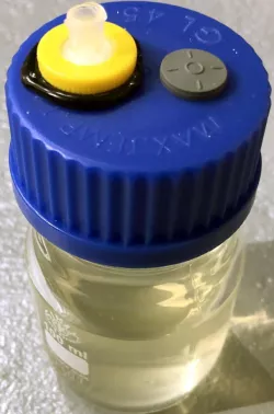 GL45 cap drill guide liquid culture bottles for mushroom cultivation
