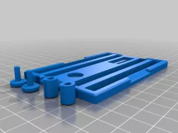 Metal Business card Jig with Hurricane Pins