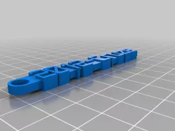 My Customized Message Keychain