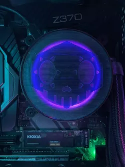 NZXT Pump Shield Sombra LOGO