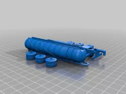 Gaslands - Truck Tank & Chassis, Spinning Wheels
